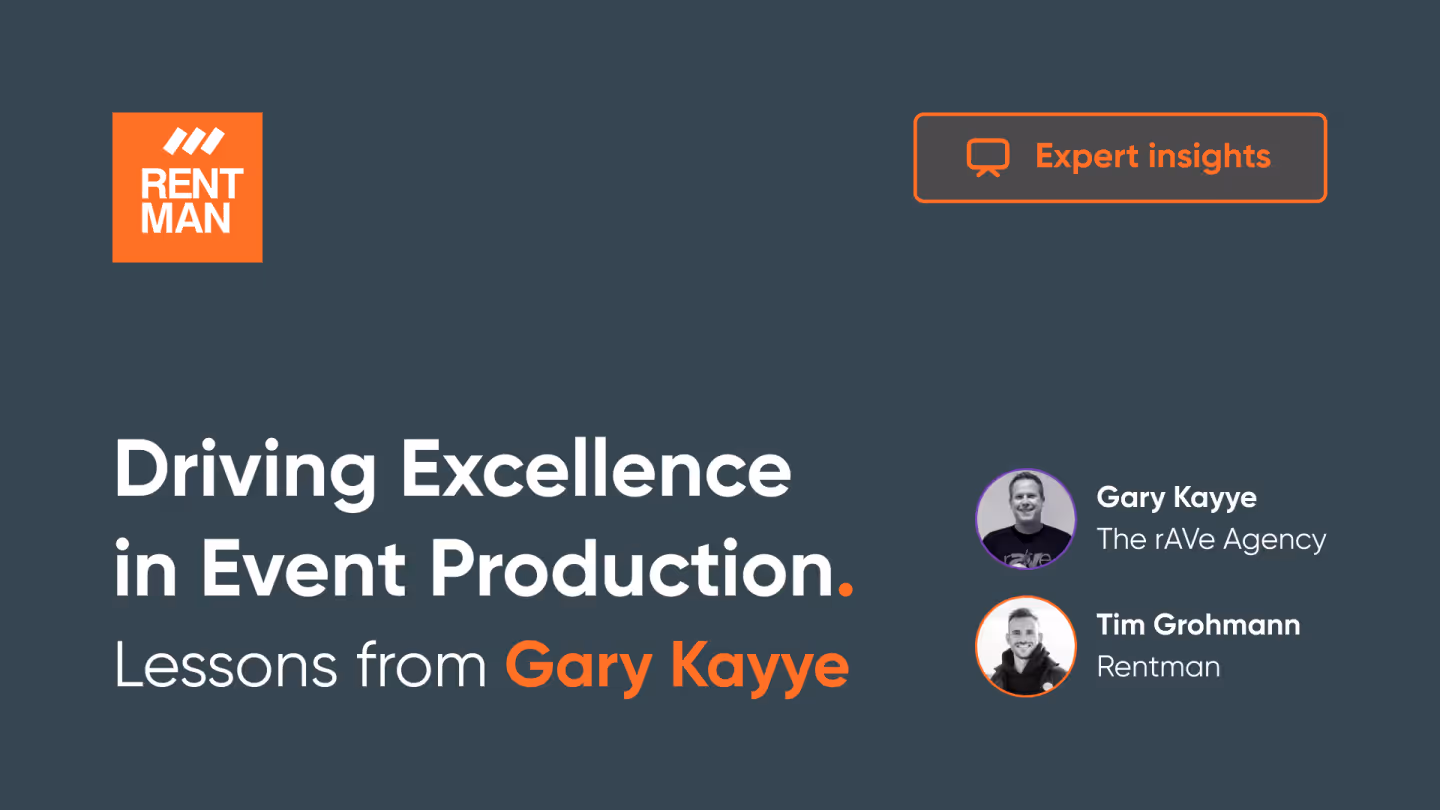 Driving Excellence in Event Production: With Gary Kayye from The rAVe Agency