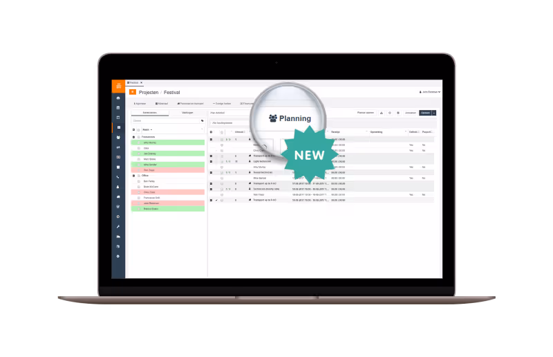 Instantly plan crew and transport in a project.