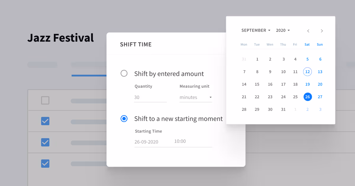 We have made improvements to the Time Schedule
