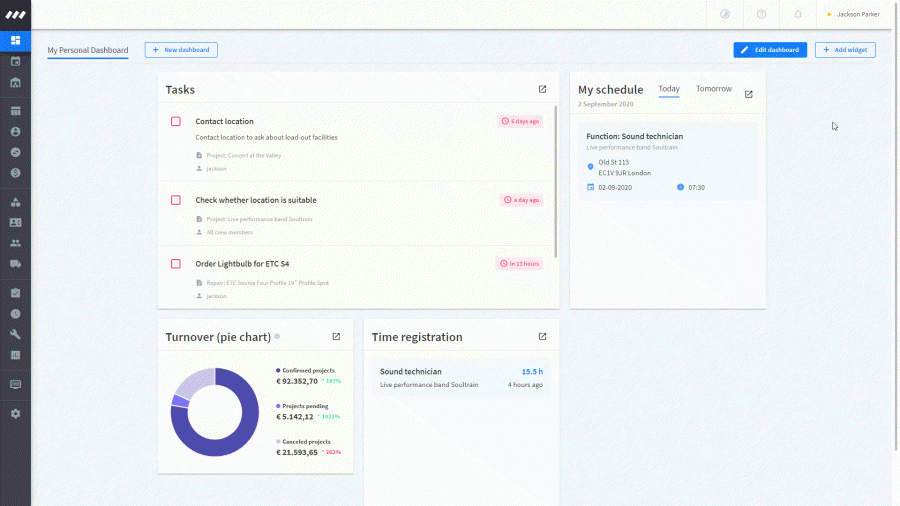 Create your own customized dashboards