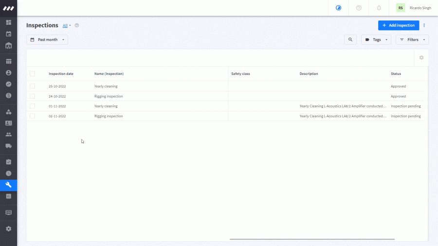Import and manage your inspection results