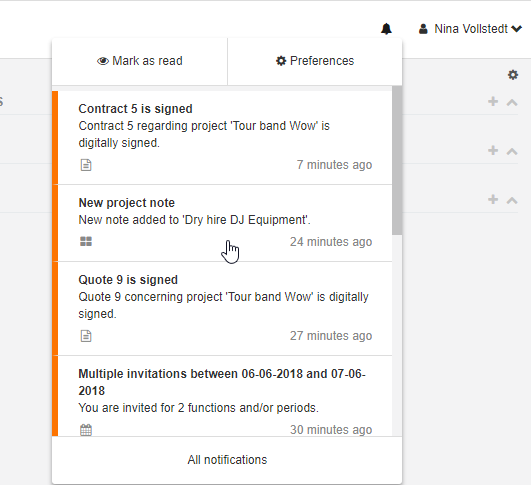 Rentman’s Notification System