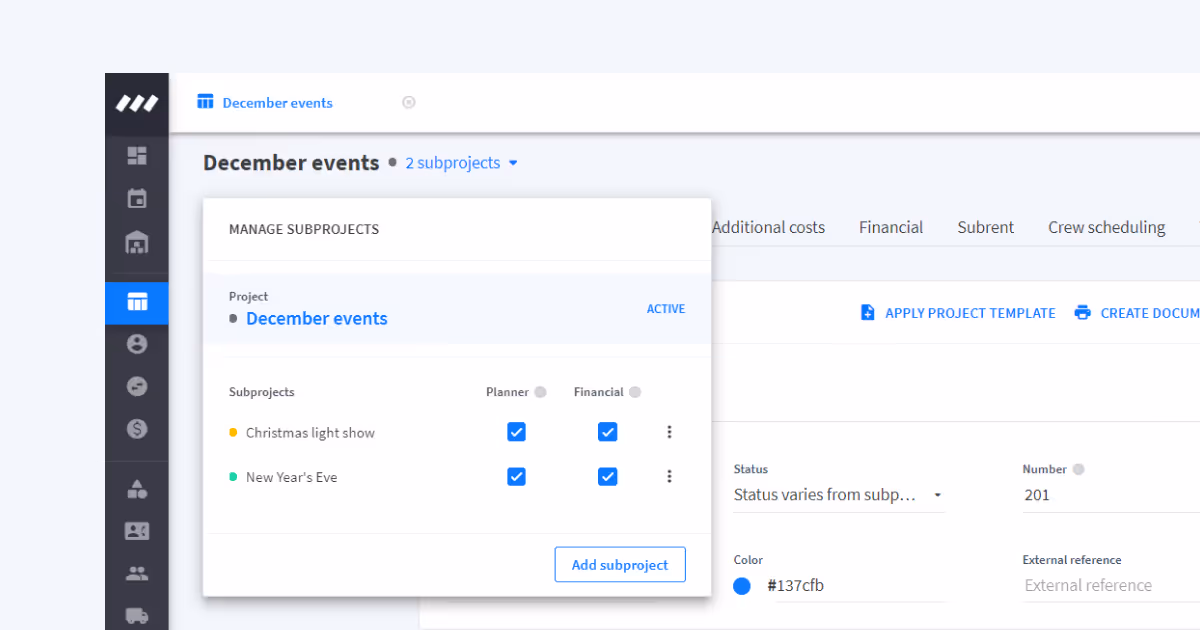 New project status visuals