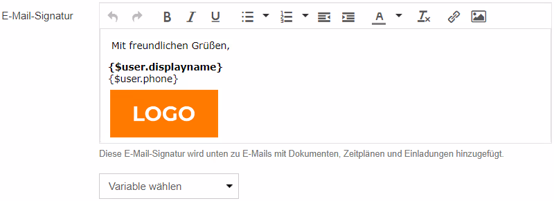 Verschicke deine E-Mails mit persönlicher Signatur