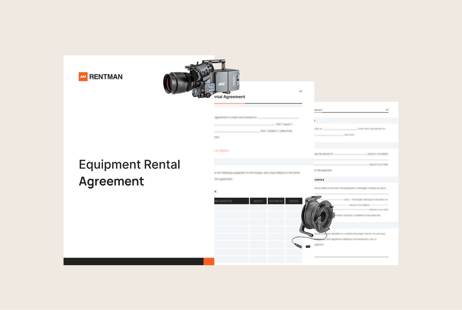 Free Equipment Rental Agreement Template