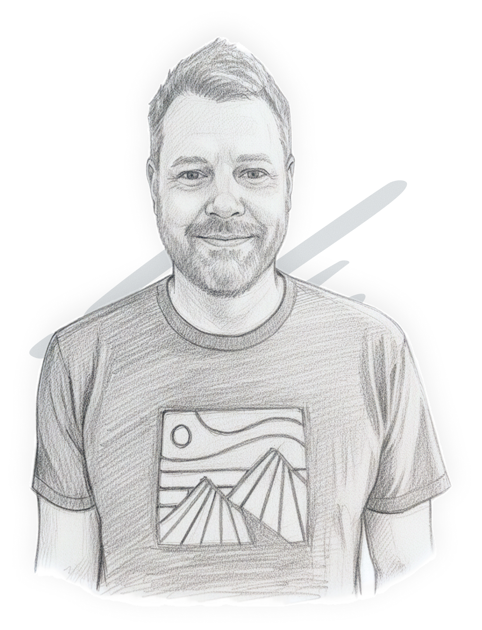 Sketch of Dave Kramer