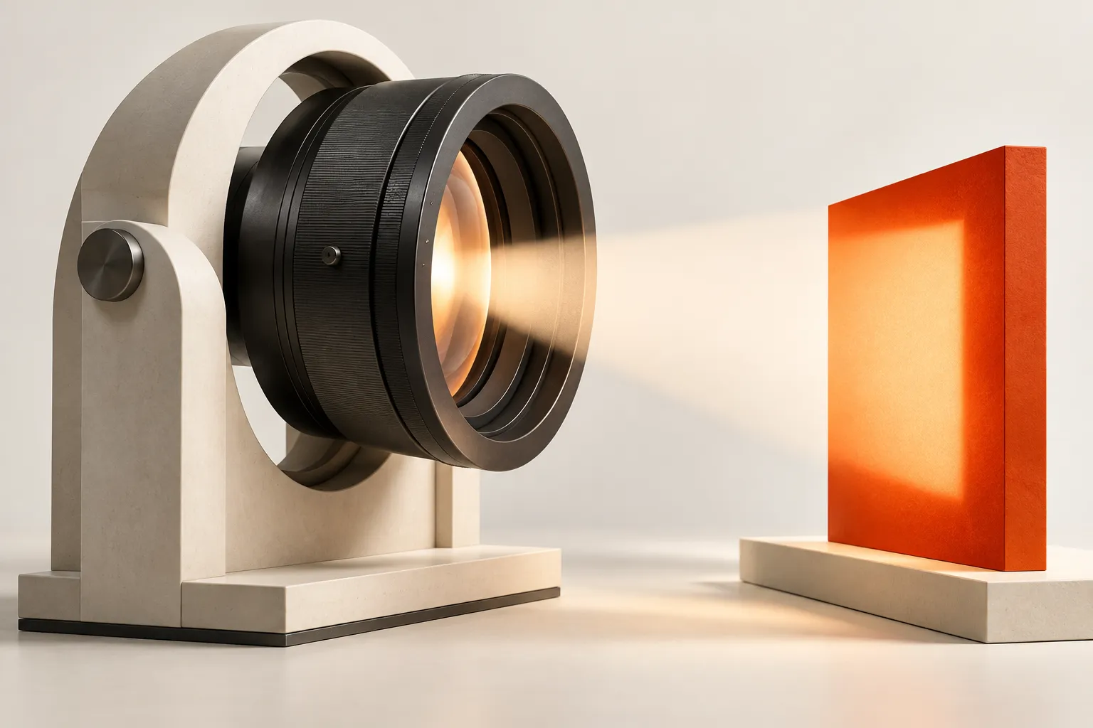 A focused beam isolates the point that needs attention