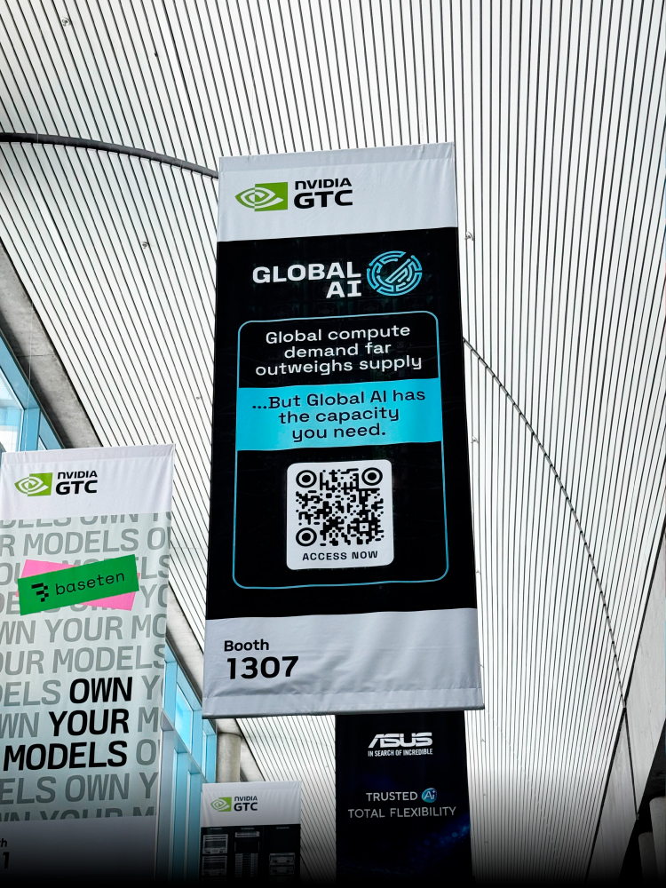 Global AI GTC 2026 event graphics by MTHD