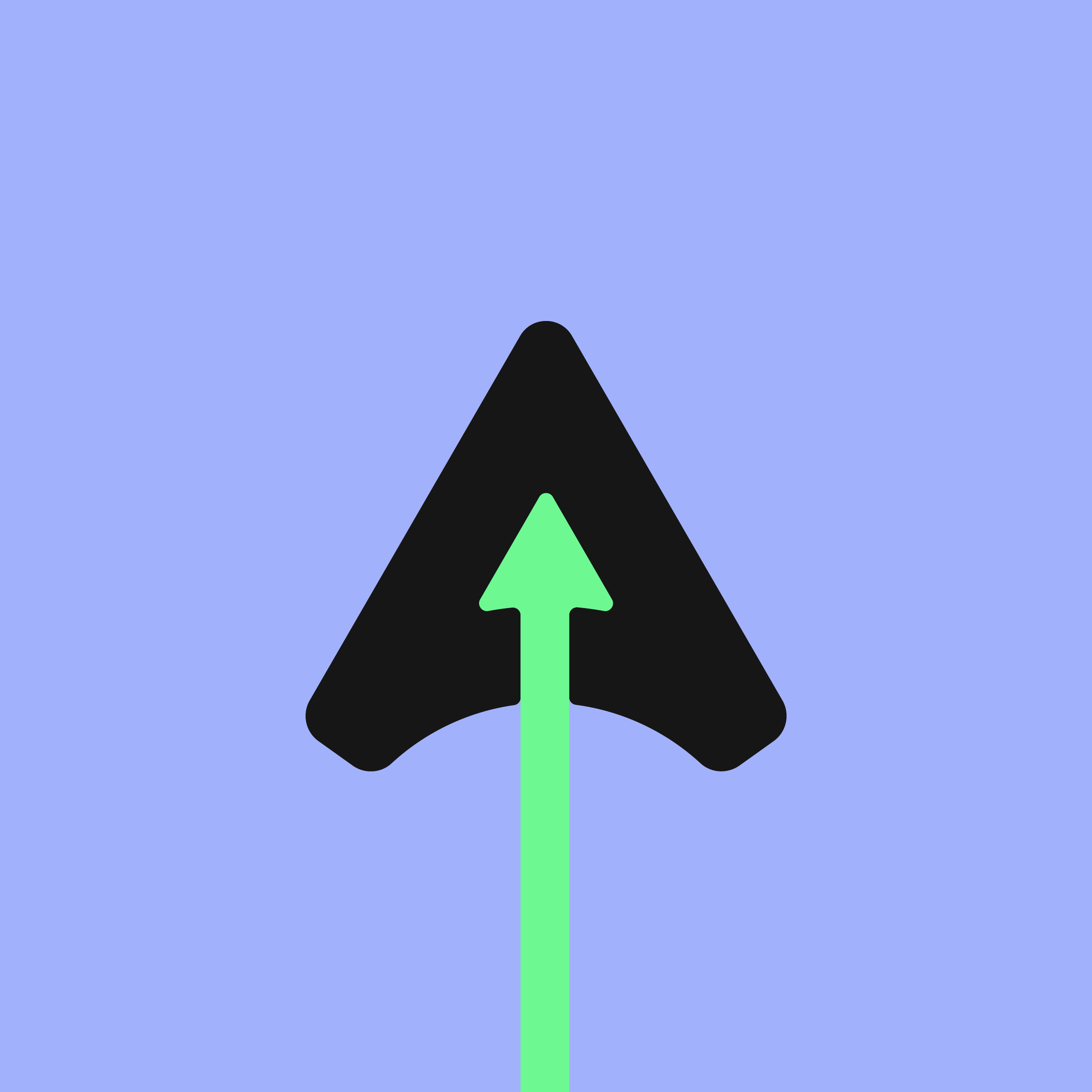 Awardy logo variation on brand colour background