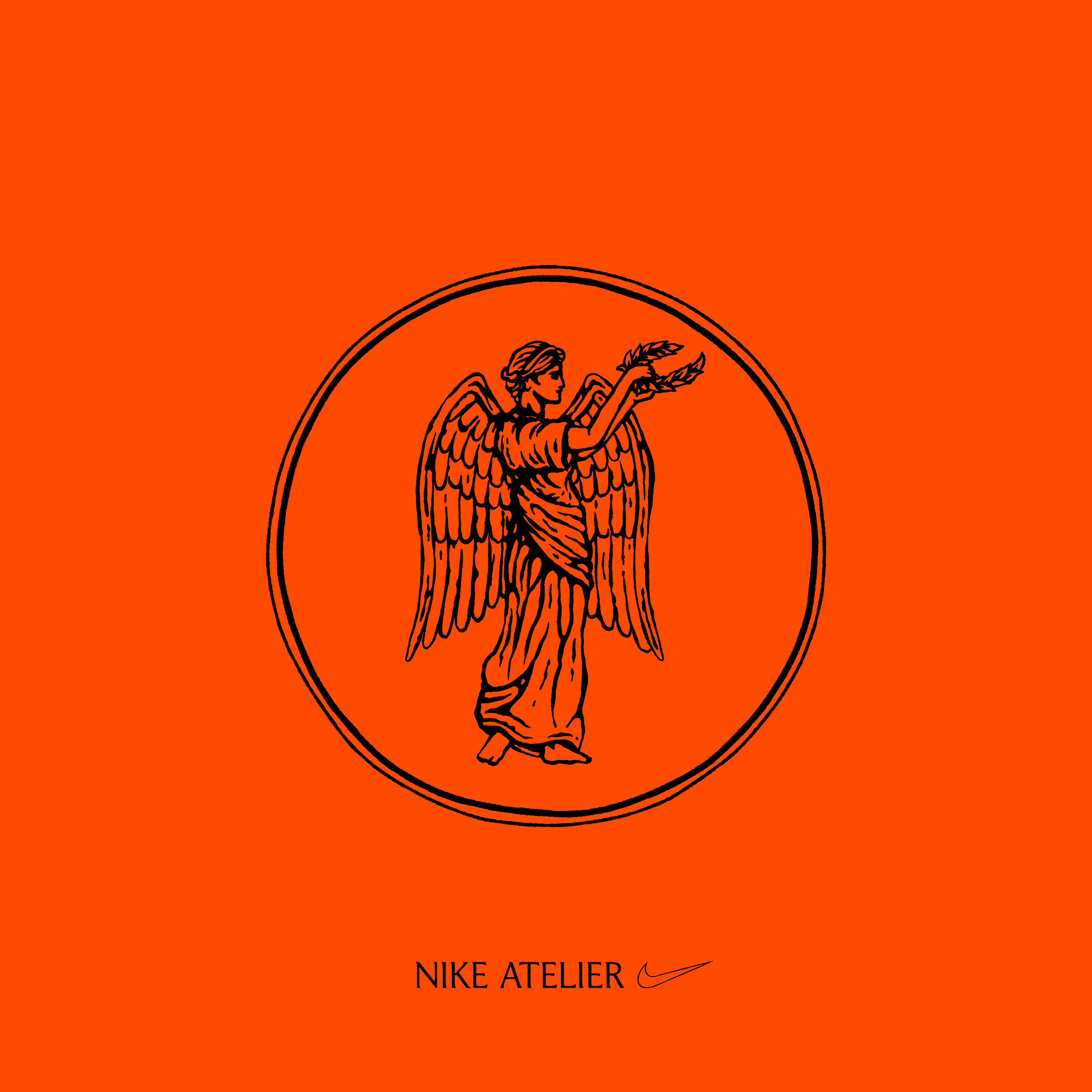 Alternative colourway of the Nike goddess illustration by MTHD