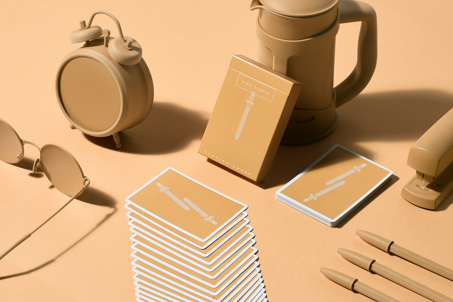 King Slayers playing cards packaging design for Ellusionist