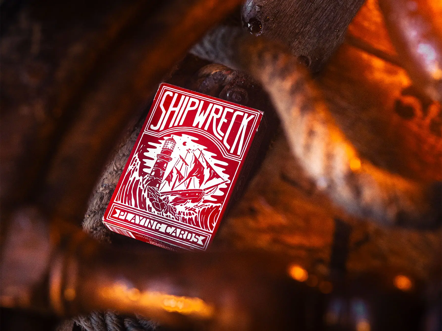Shipwreck playing cards detail shot for Ellusionist