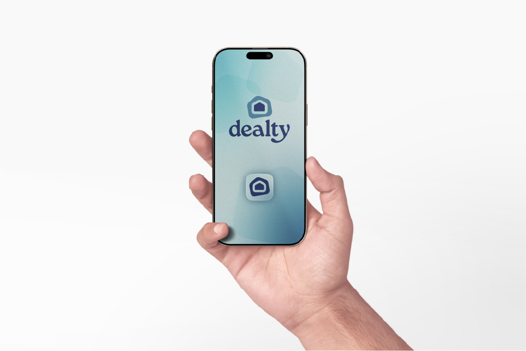 Dealty logo concept refinement stages by MTHD