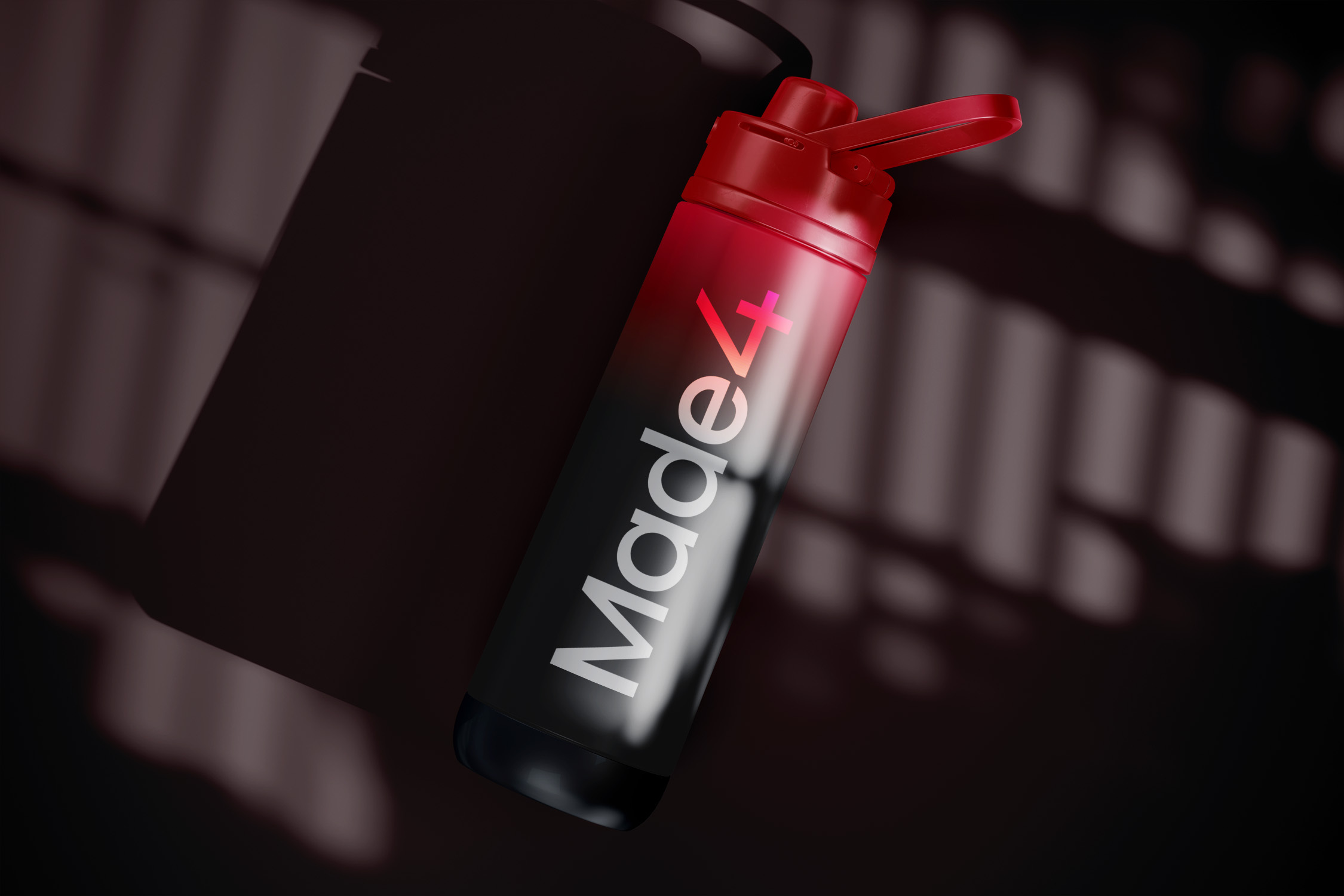 Made4 branded water bottle from the fitness range
