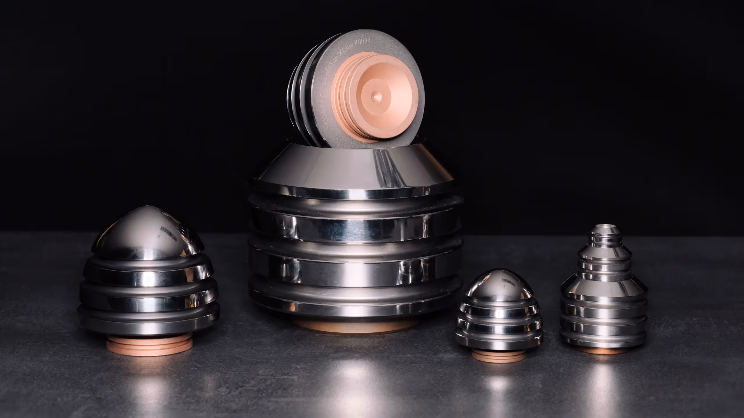 phiton_resonators product image showing the various sizes and interior design