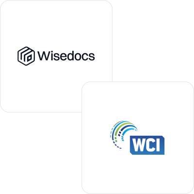 Two white cards with the words wise docs on them.