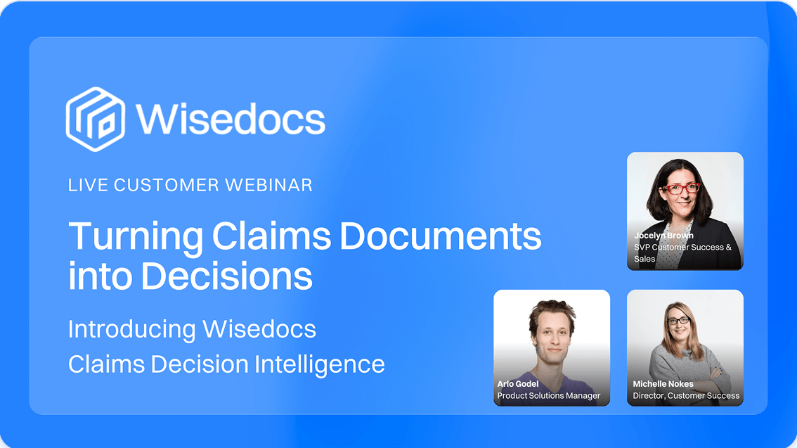 Turning Claims Documents into Decisions