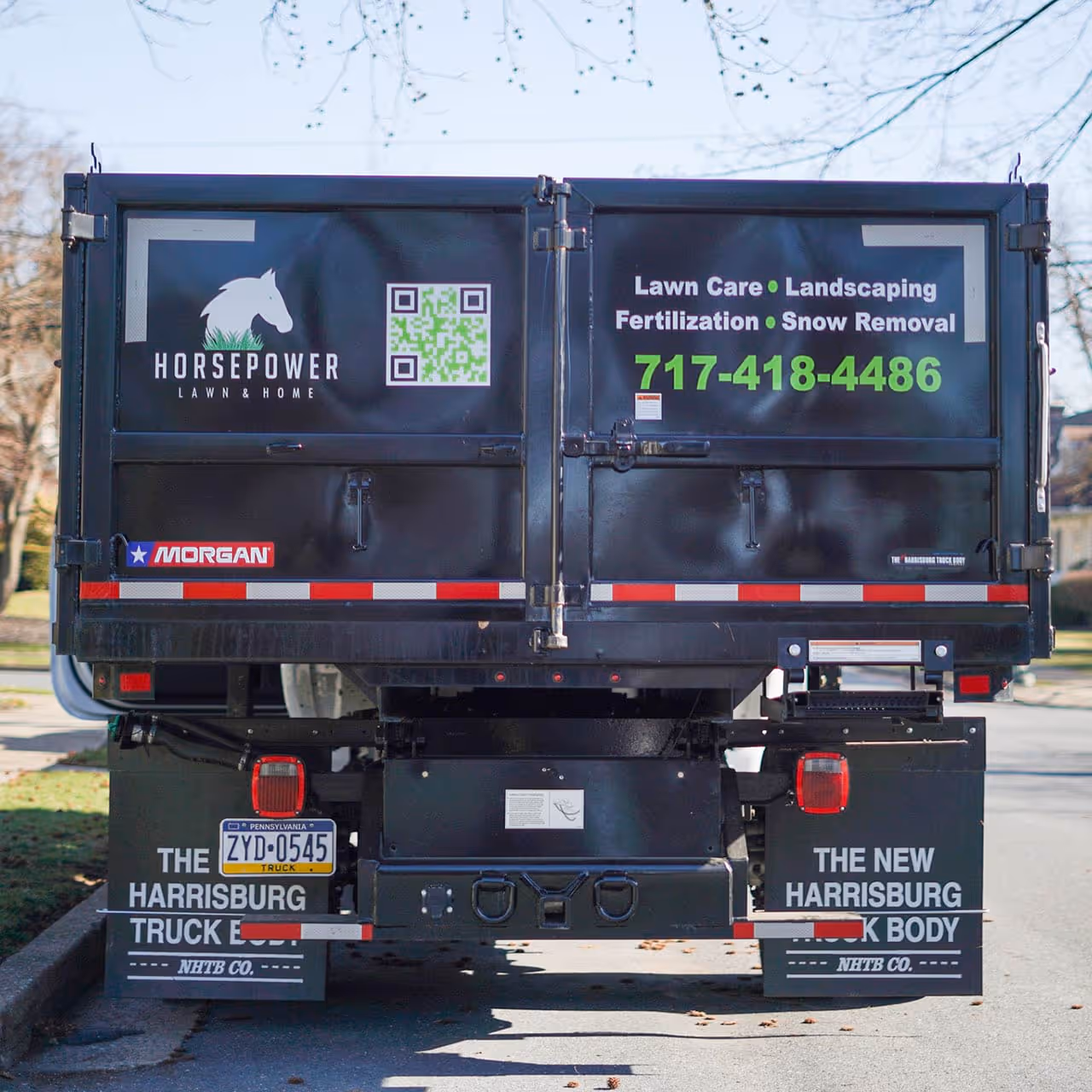 Lawn maintenance trailer loaded with tools Hershey PA near me