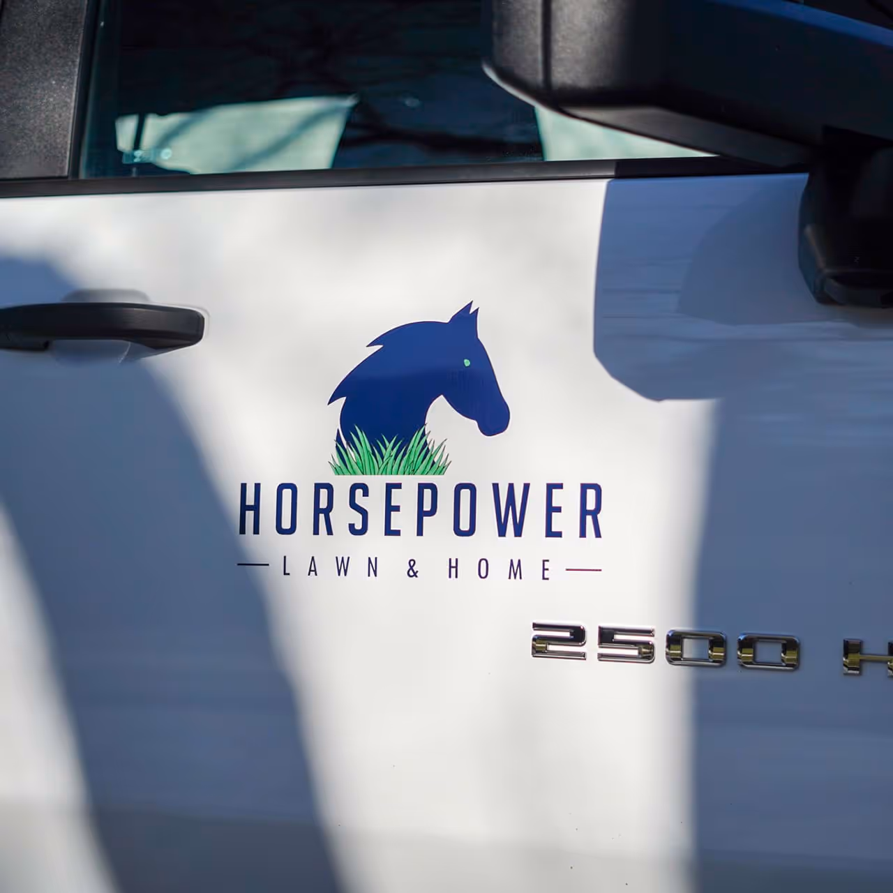Official Horse Power Lawn and Home logo for landscaping services Hershey PA