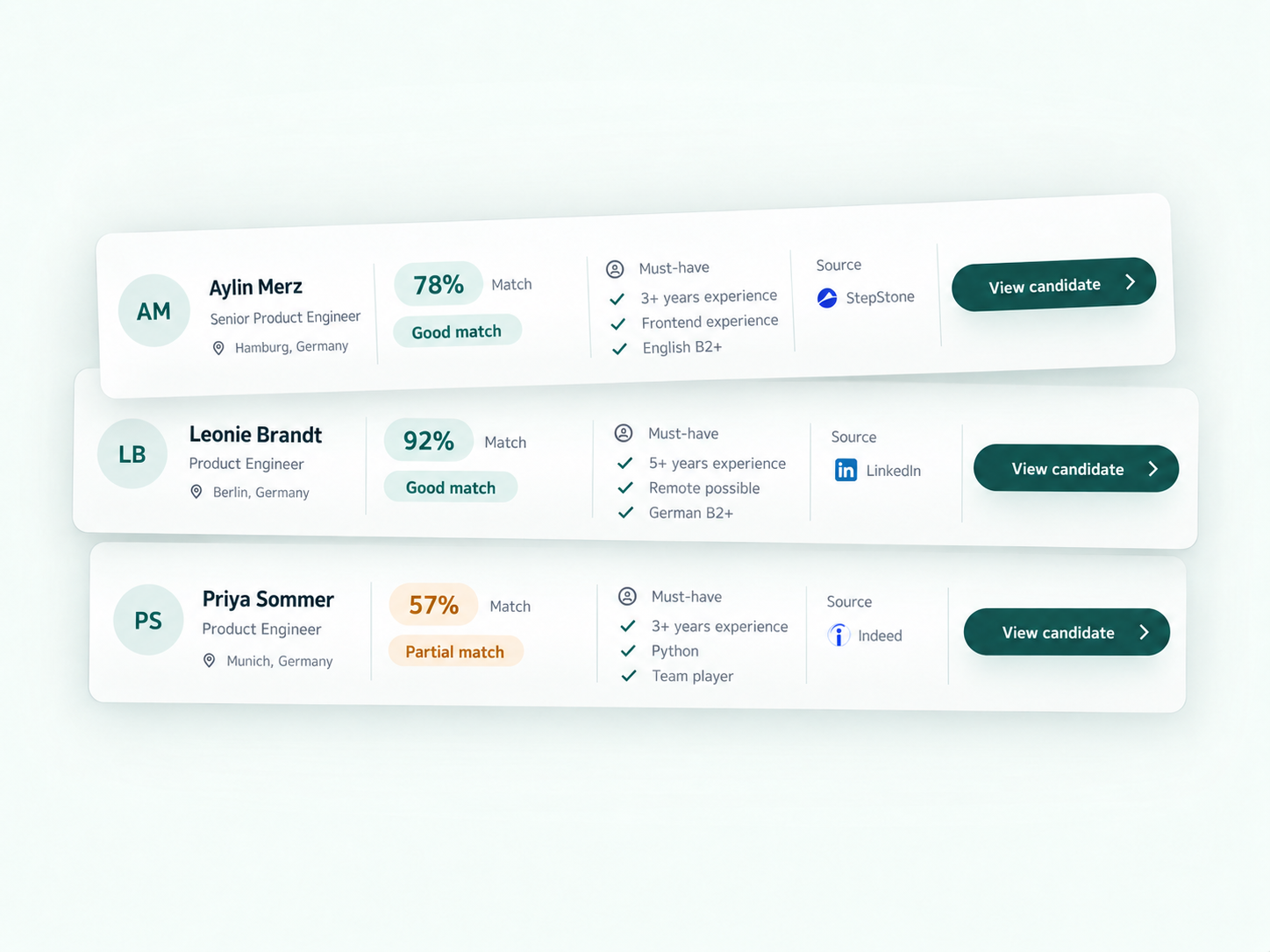 Screenshot: application view