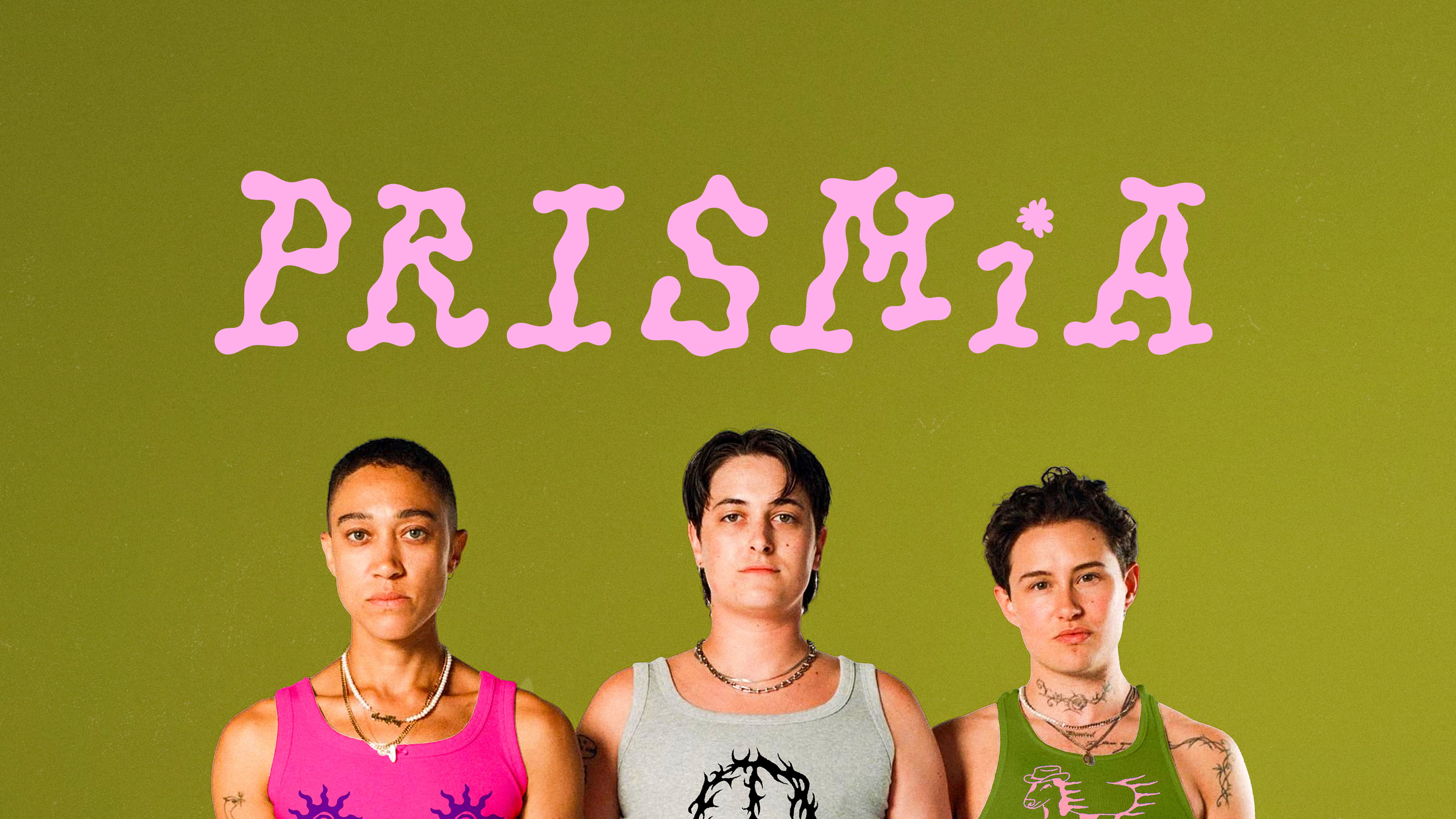 Collage of gender-affirming binder and compression top web pages showing styles, sizes, and checkout.