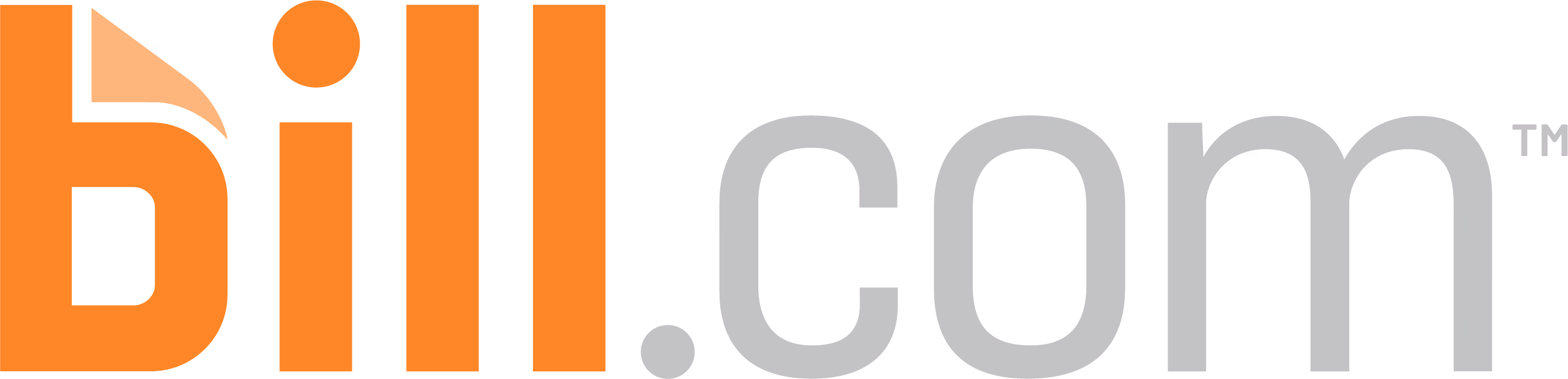 Bill.com logo featuring bold, modern typography with a distinctive orange accent, symbolizing digital finance, automation, and streamlined business payments.