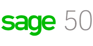 Sage 50 software logo with green 'sage' and gray '50' text.