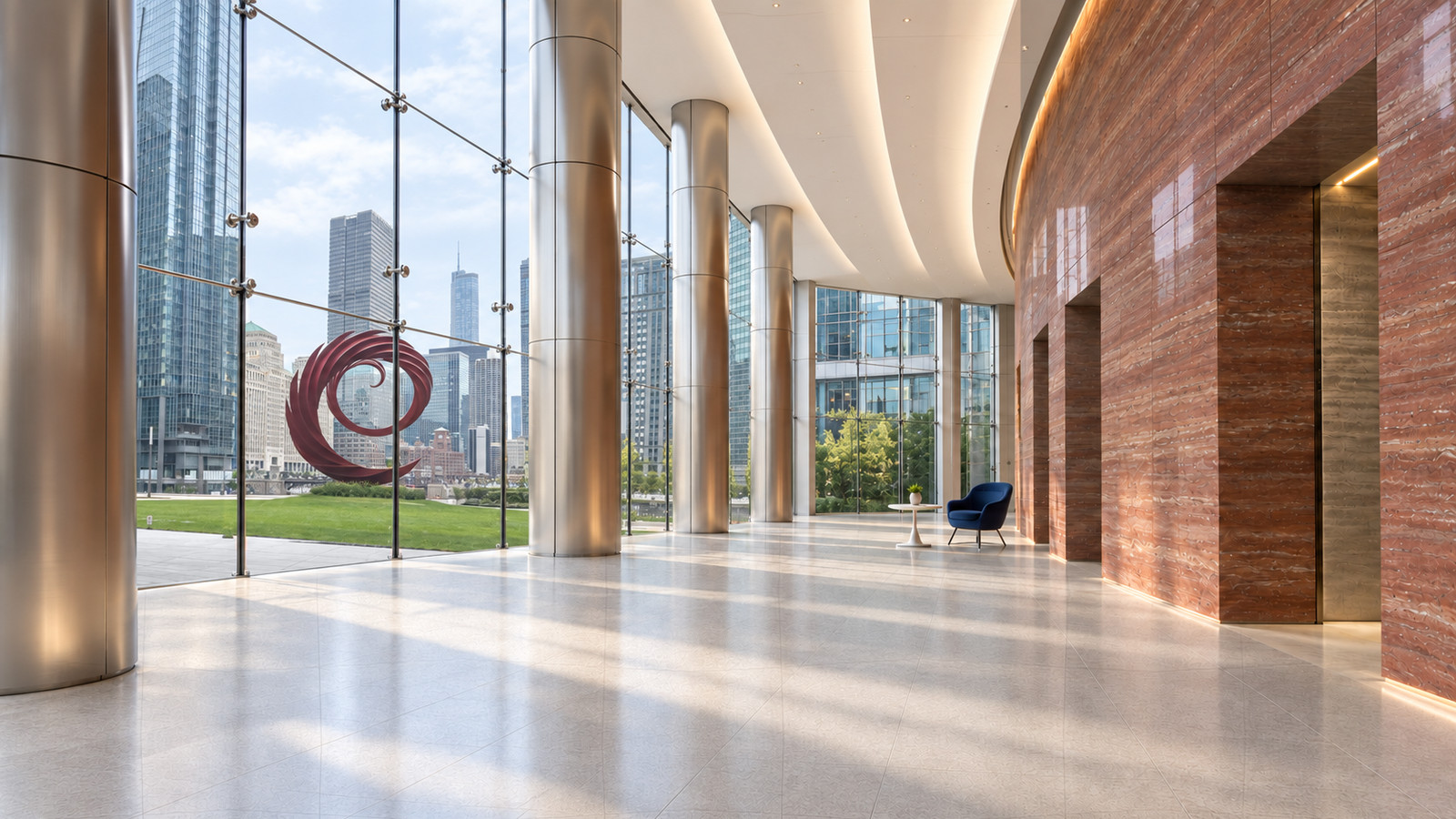 River Point lobby, Chicago