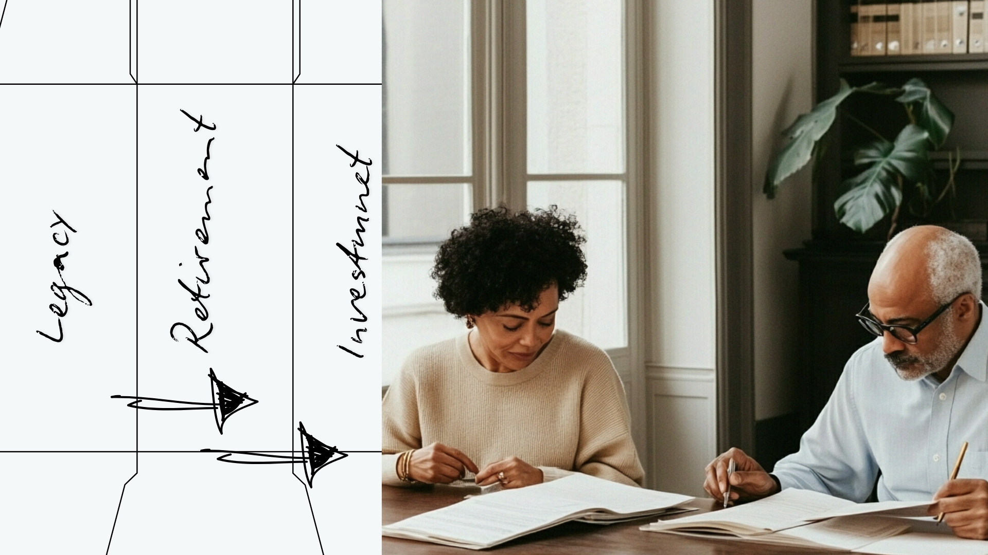 Woman using online financial planning tool to assess risk score and legacy goals on Generational Vault