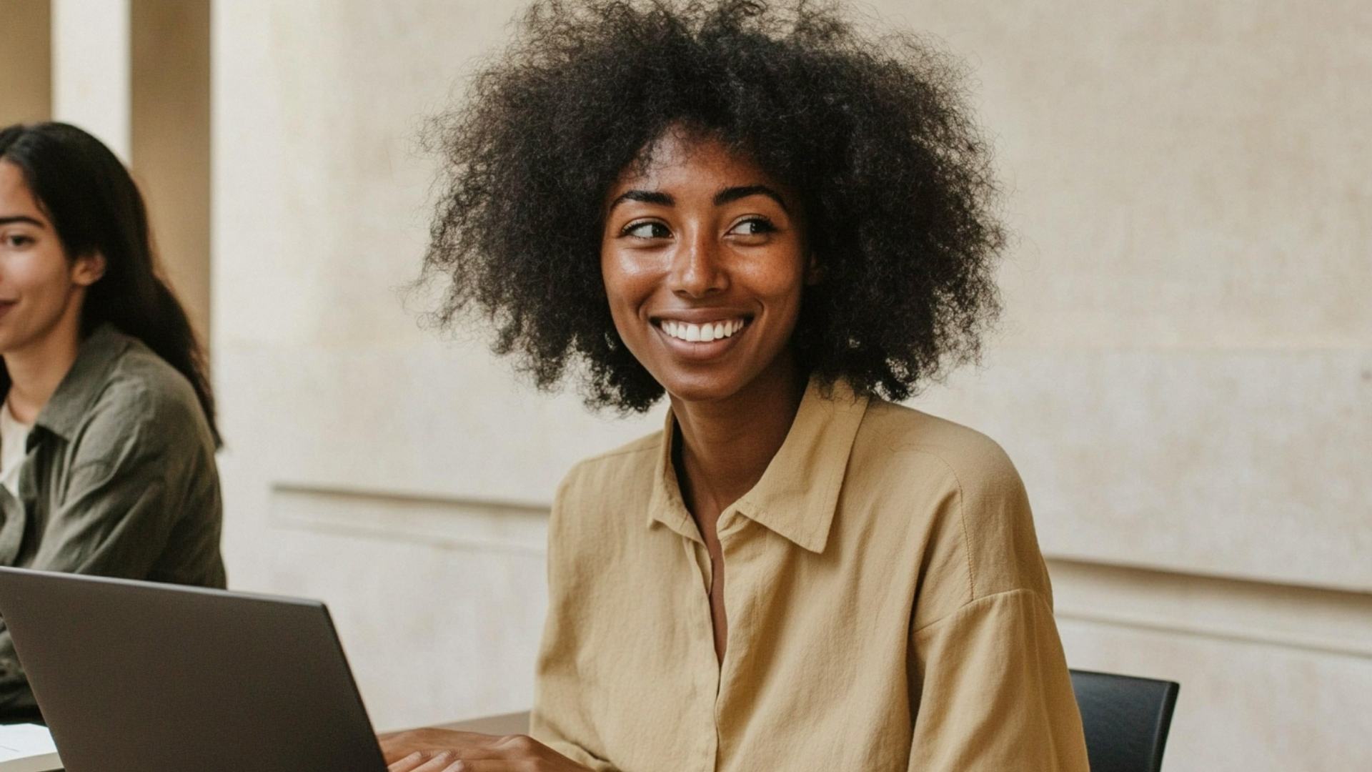Woman using online financial planning tool to assess risk score and legacy goals on Generational Vault