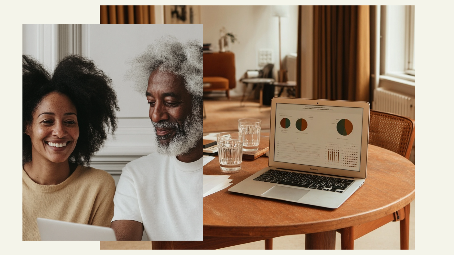 Woman using online financial planning tool to assess risk score and legacy goals on Generational Vault