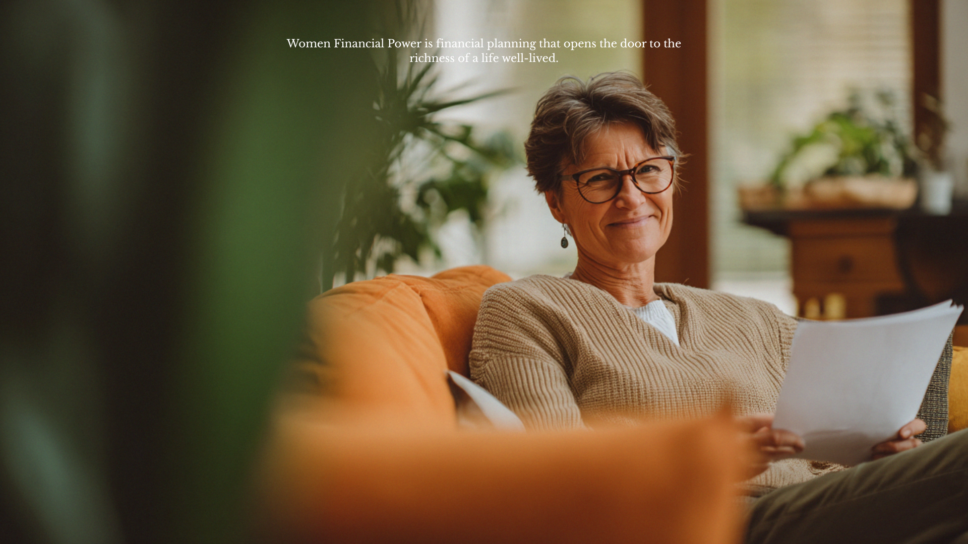 Woman using online financial planning tool to assess risk score and legacy goals on Generational Vault