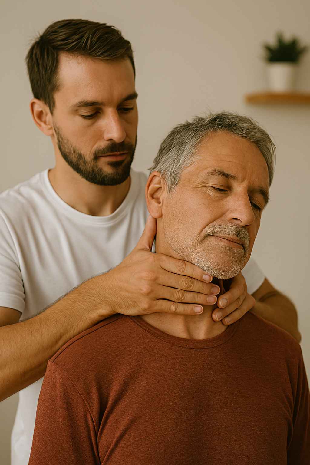 Praticien avec patient