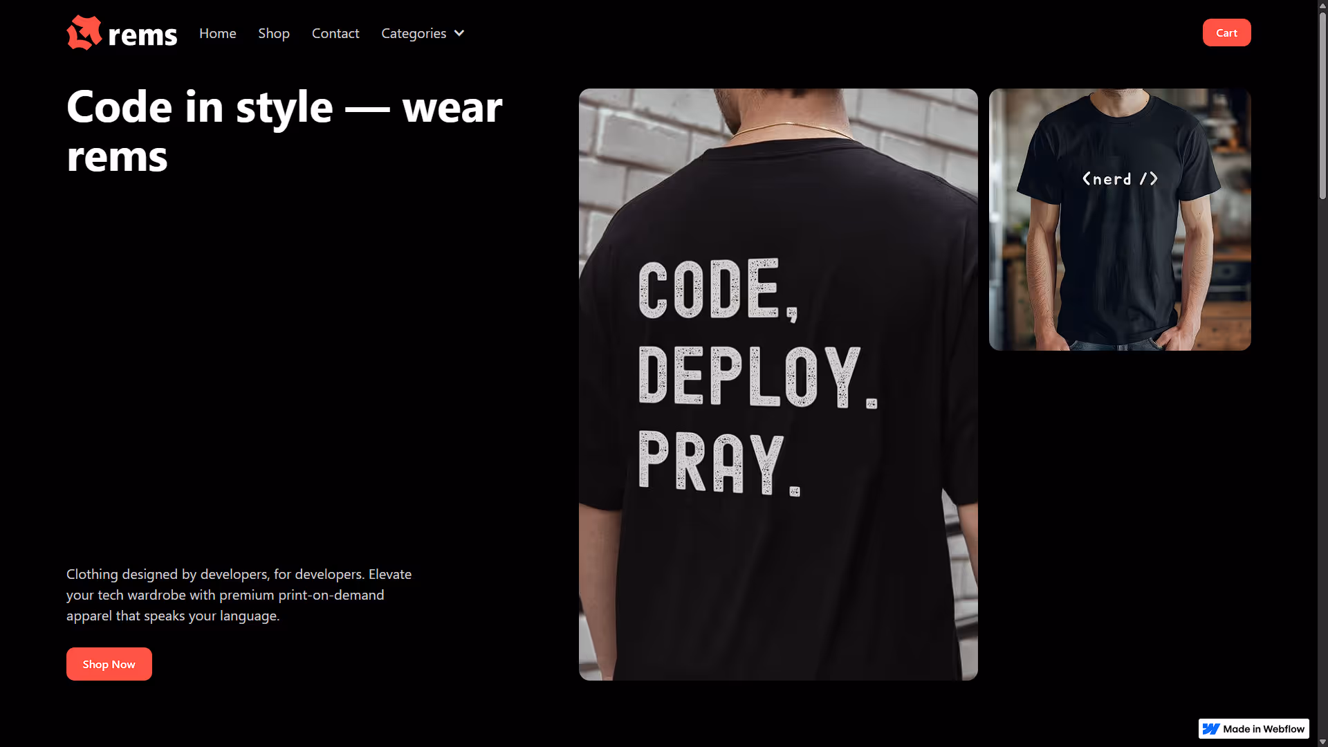 Rems Store Home Page