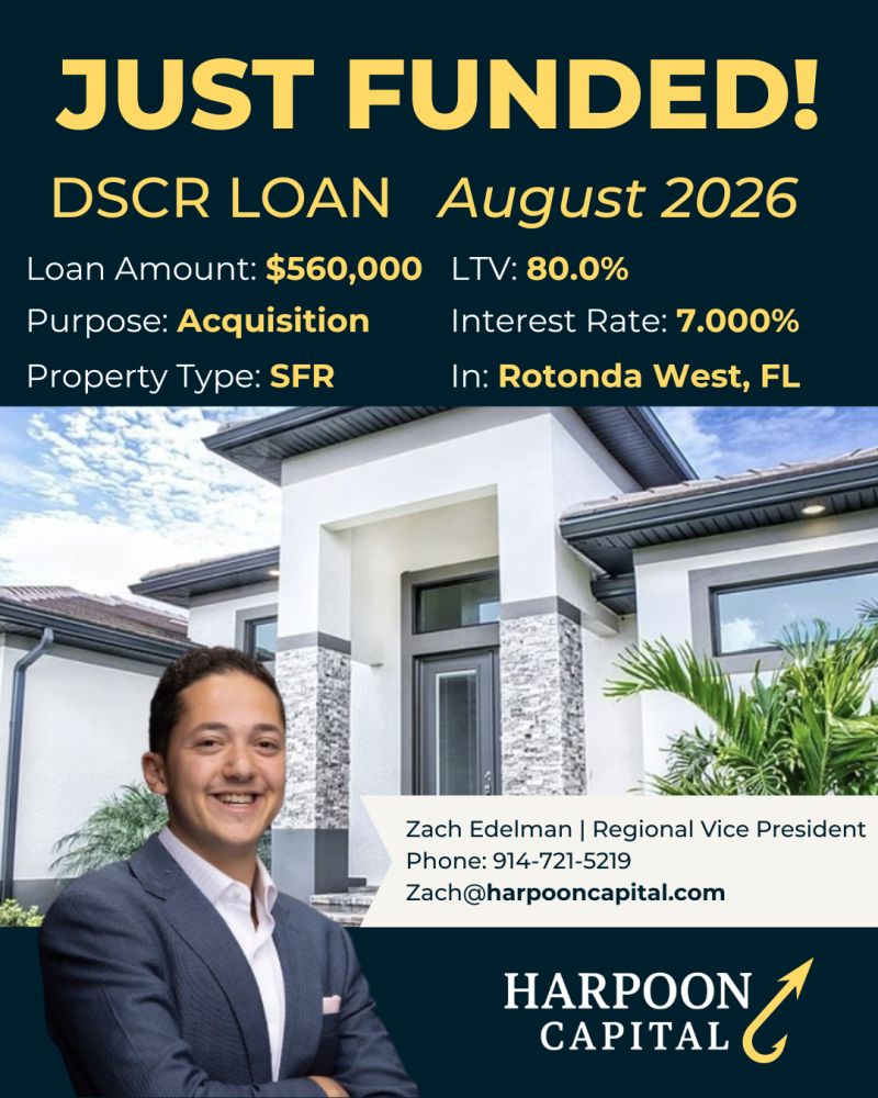 Funded DSCR loan: single family rental in Rotonda West, FL