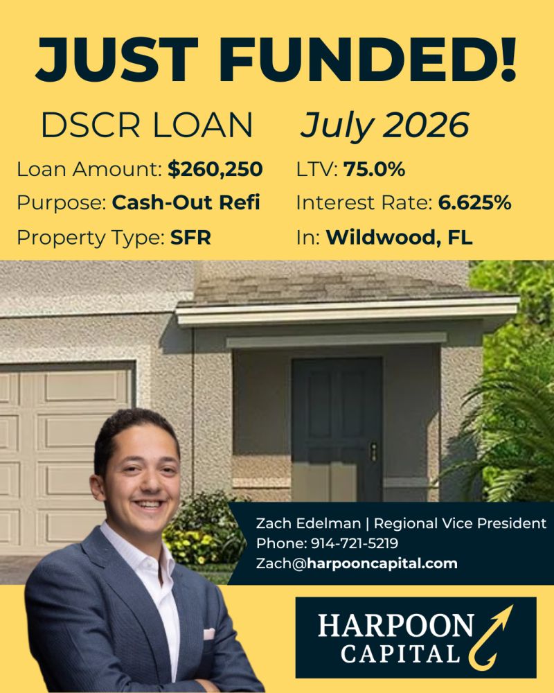 Funded DSCR loan: single family rental in Wildwood, FL