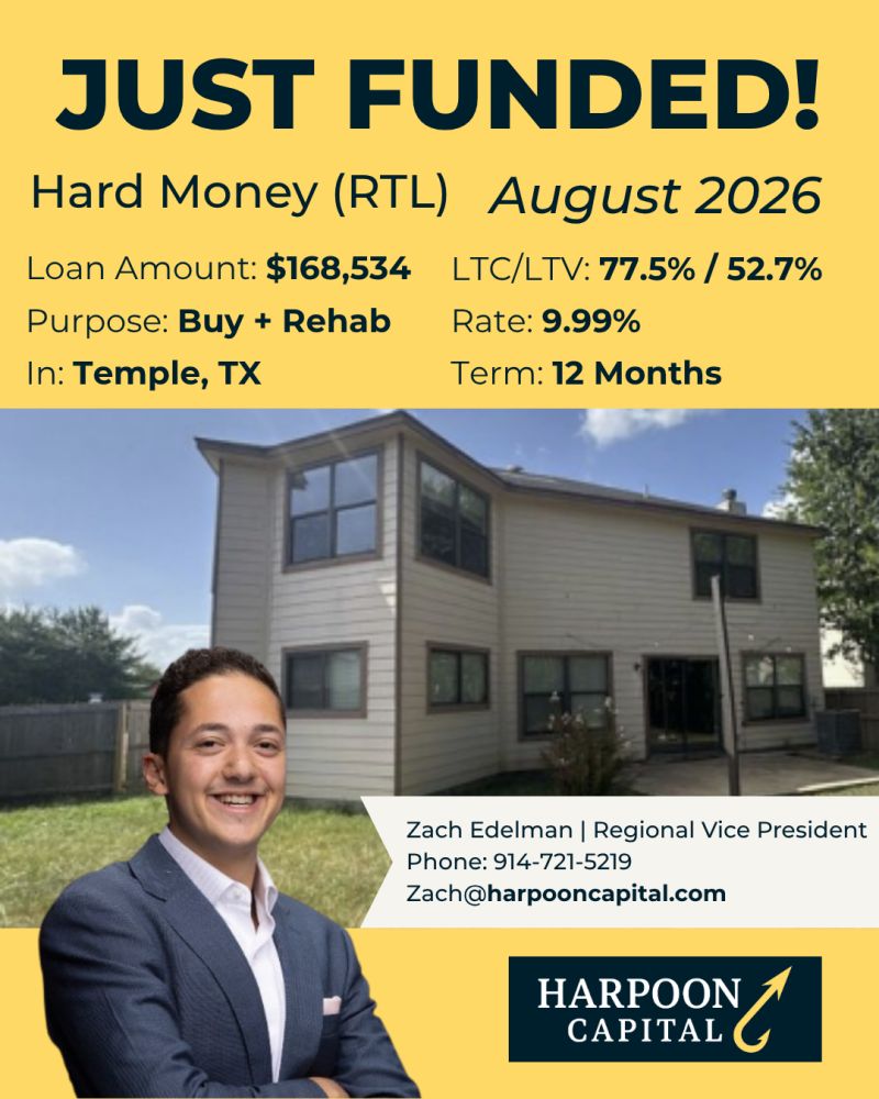Funded fix-and-flip (RTL) loan in Temple, TX