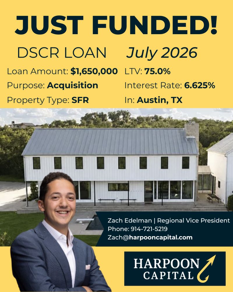 Funded DSCR loan: single family rental in Austin, TX