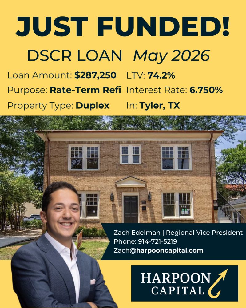 Funded DSCR loan: duplex in Tyler, TX