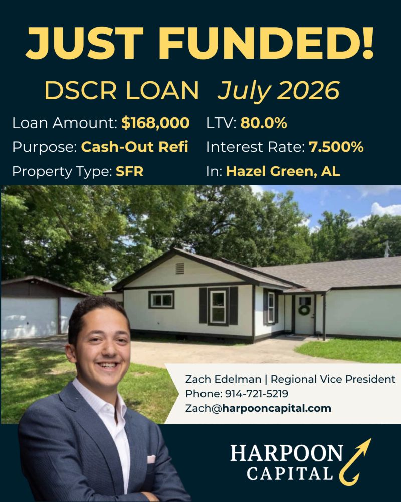 Funded DSCR loan: single family rental in Hazel Green, AL