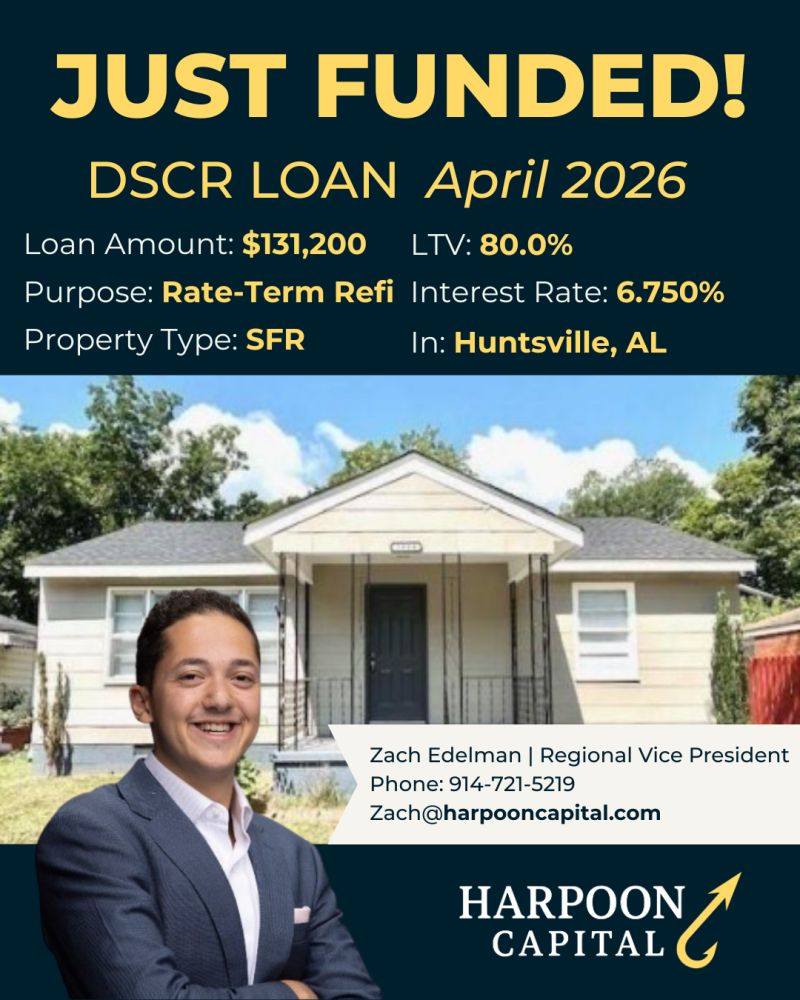 Funded DSCR loan: single family rental in Huntsville, AL