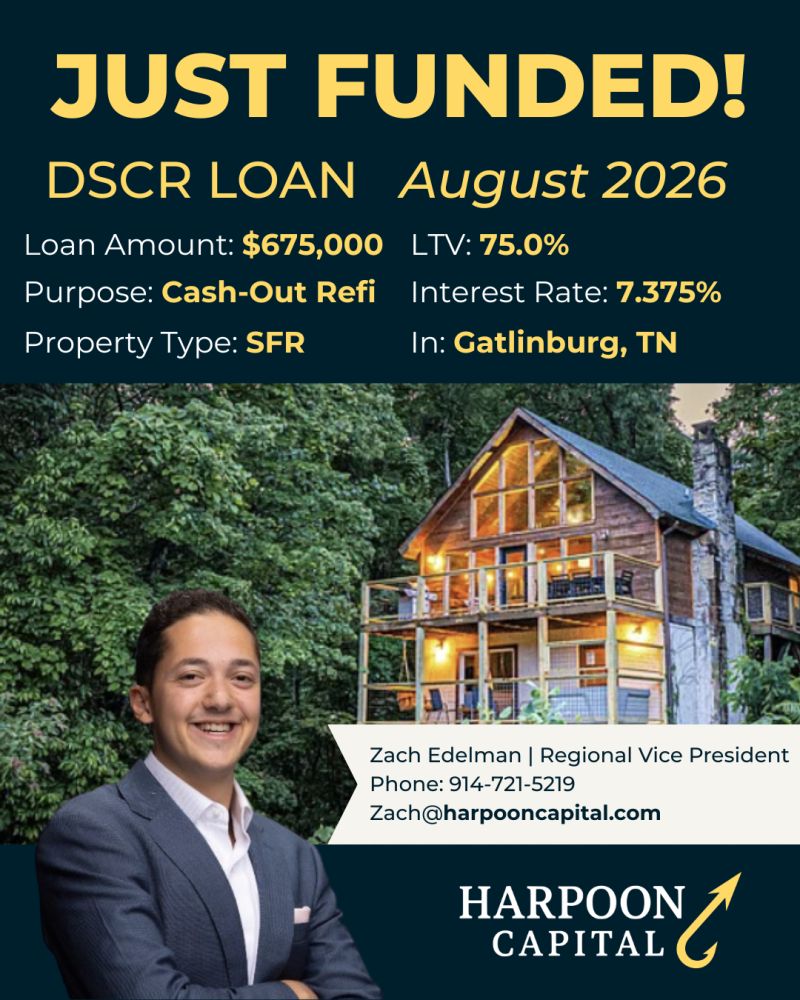 Funded DSCR loan: single family rental in Gatlinburg, TN