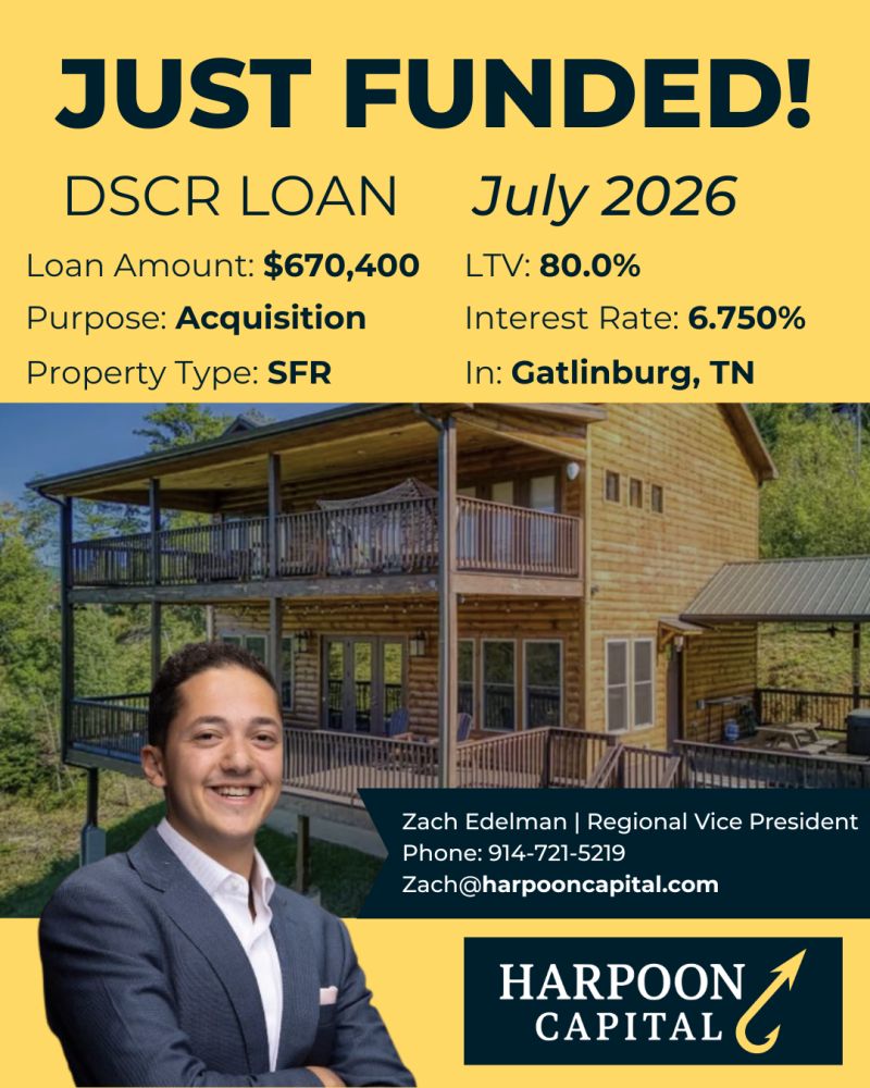 Funded DSCR loan: single family rental in Gatlinburg, TN