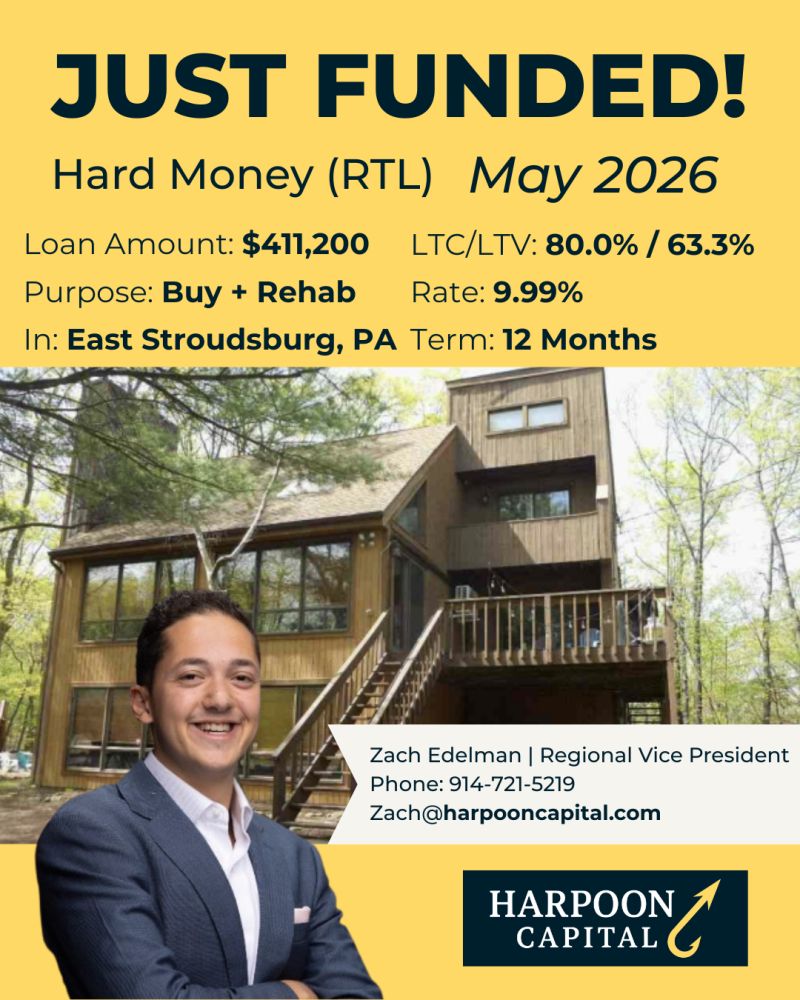 Funded fix-and-flip (RTL) loan in East Stroudsburg, PA
