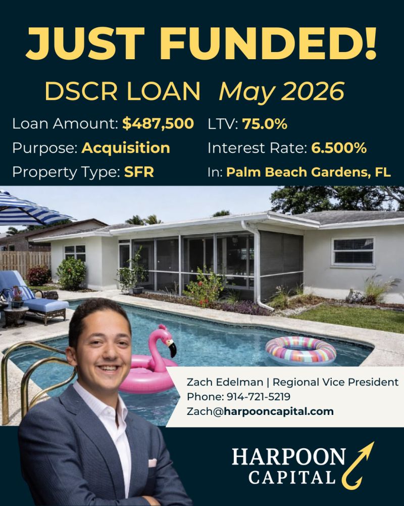 Funded DSCR loan: single family rental in Palm Beach Gardens, FL
