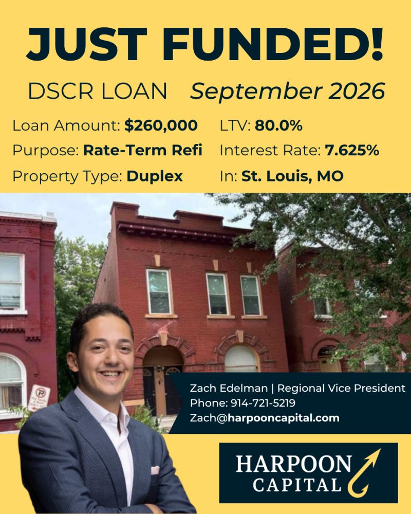Funded DSCR loan: duplex in St. Louis, MO