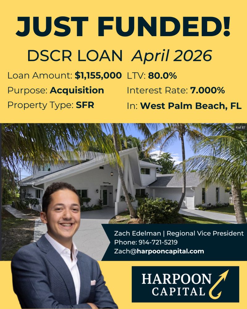 Funded DSCR loan: single family rental in West Palm Beach, FL