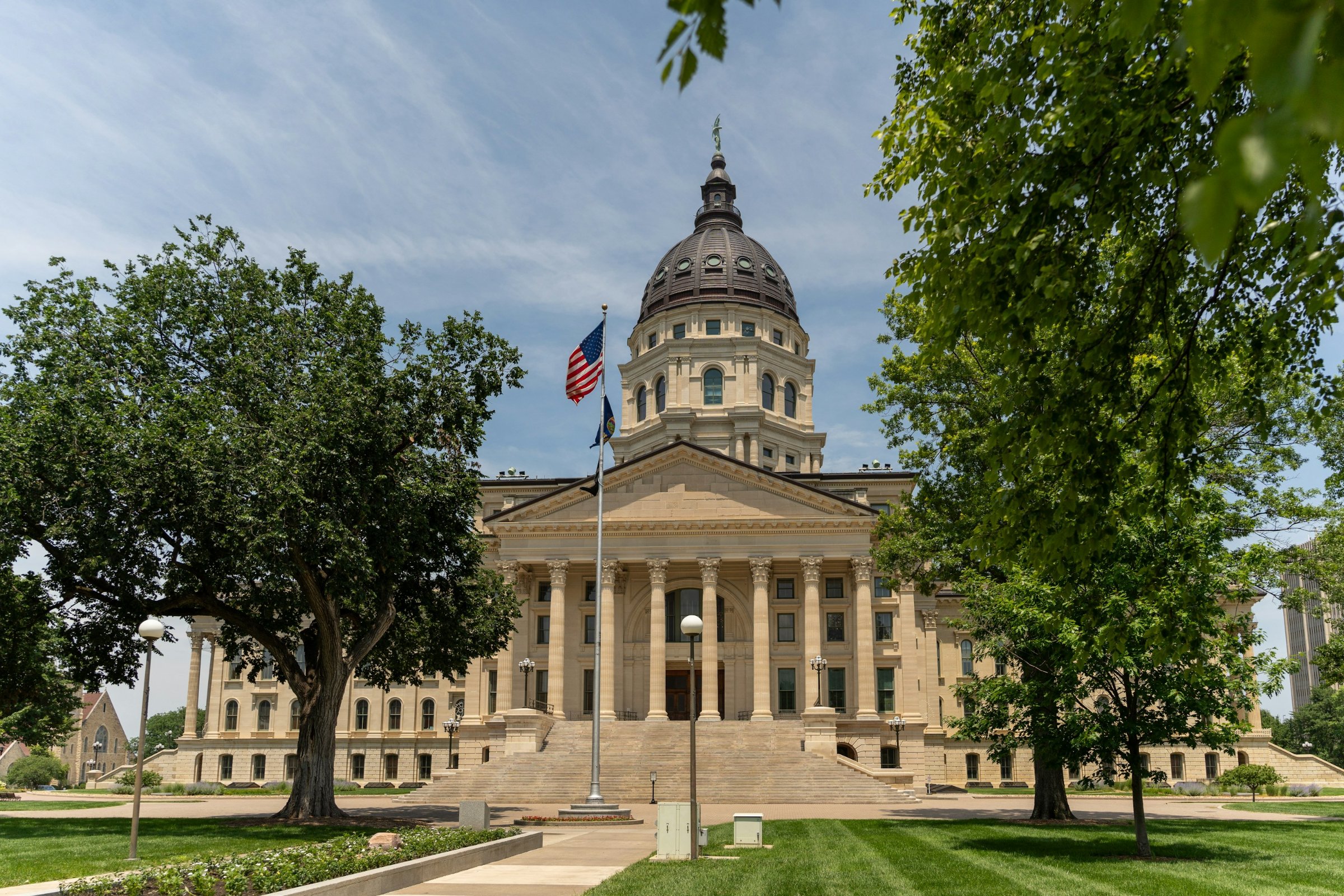 Kansas State Capitol building in Topeka, Kansas