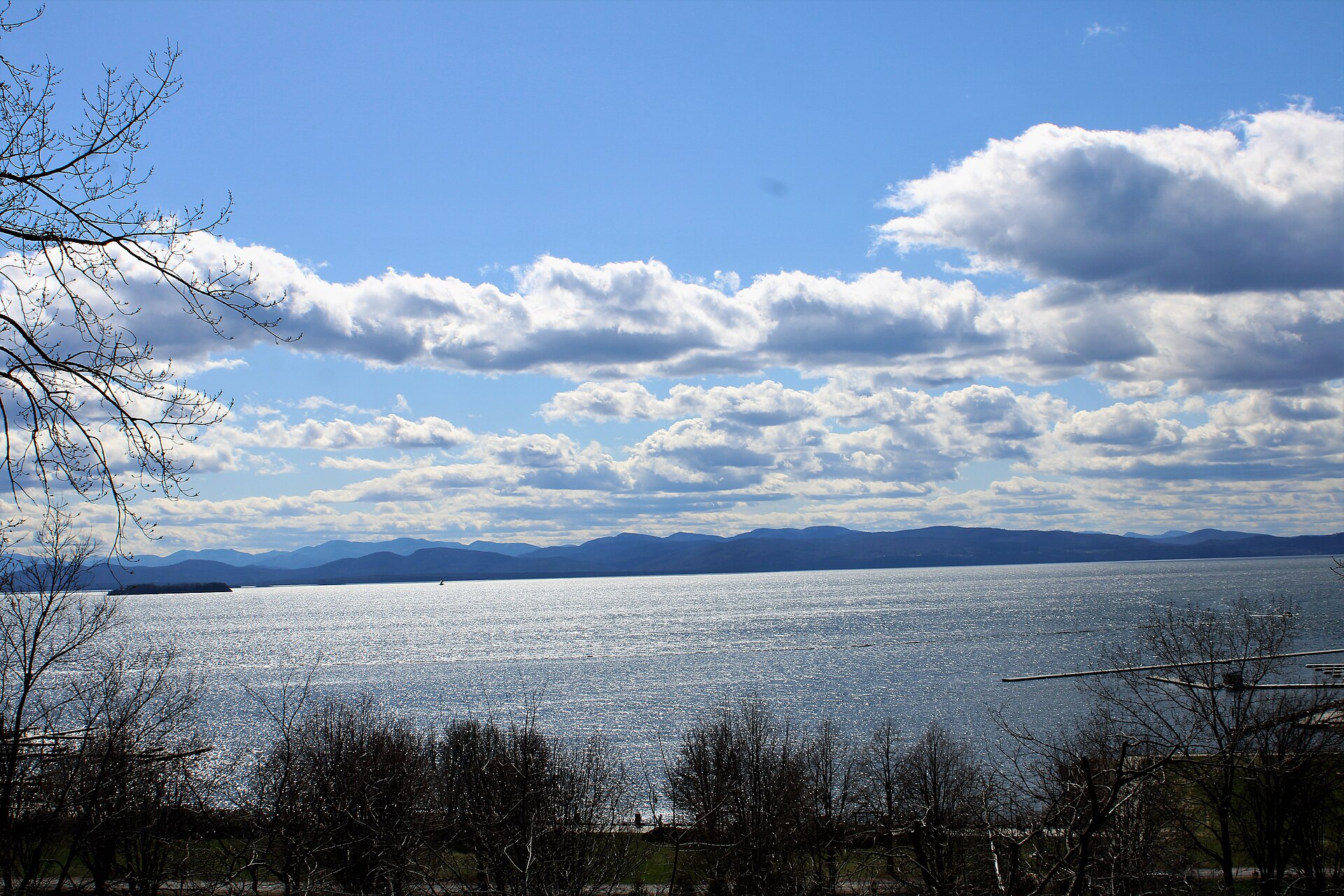 Lake Champlain seen from Burlington, Vermont