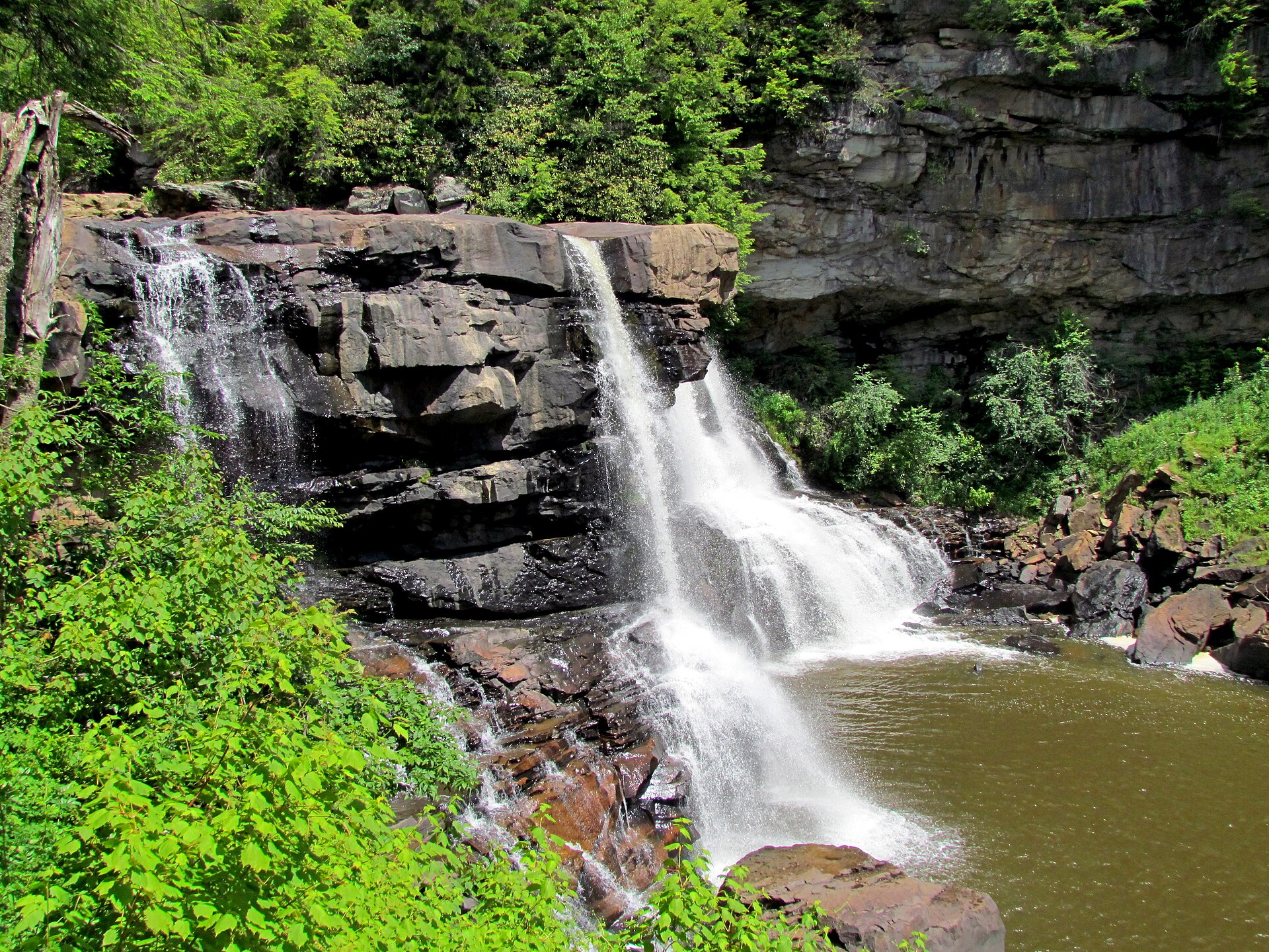 Blackwater Falls in Blackwater Falls State Park, West Virginia